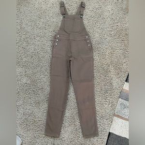 Old Navy tan overall jeans